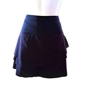 LUCKY IN LOVE SKORT Sz Small Side LACE POCKET CASUAL CHIC ACTIVEWEAR BALLETCORE